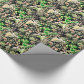 Succulent Sempervivums - Roze & Groen Cadeaupapier (Hoek)