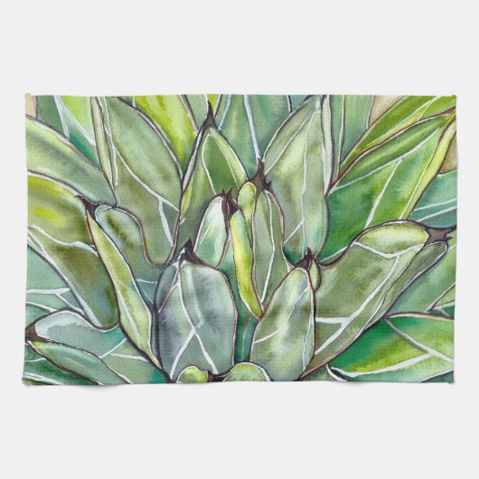 Succulent Serviette De Cuisine Agave (Horizontal)