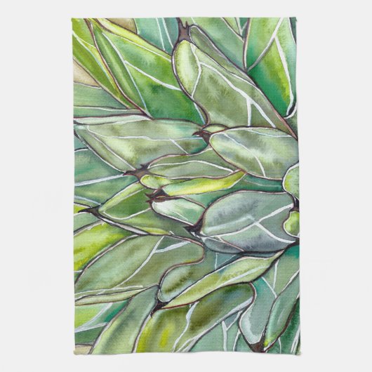Succulent Serviette De Cuisine Agave (Vertical)