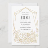 Succulent Terrarium Brunch / Invitation de fête (Devant)