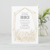 Succulent Terrarium Brunch / Invitation de fête (Debout devant)