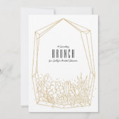 Succulent Terrarium Brunch / Invitation de fête (Dos)