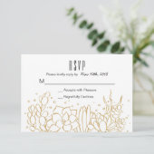 Succulent Terrarium Mariage Carte RSVP (Debout devant)
