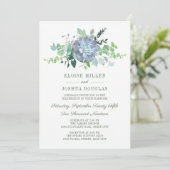 Succulent Theme Huwelijksuitnodiging Kaart (Staand voorkant)