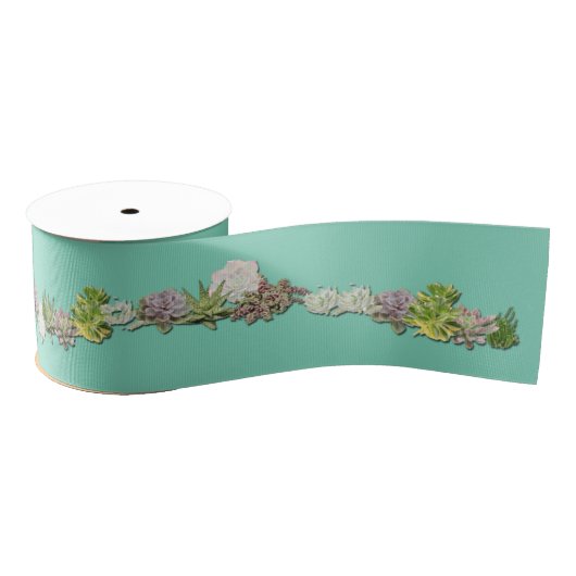 Succulent tuinontwerp grosgrain lint (Spoel)