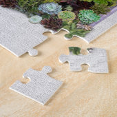 Succulent tuinontwerp legpuzzel (Zijkant)