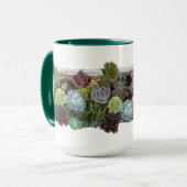 Succulent tuinontwerp mok (Voorkant links)