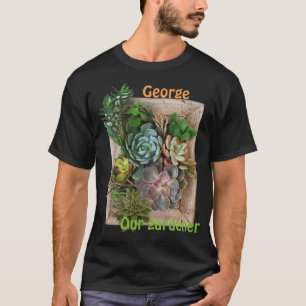 Succulent tuinontwerp t-shirt