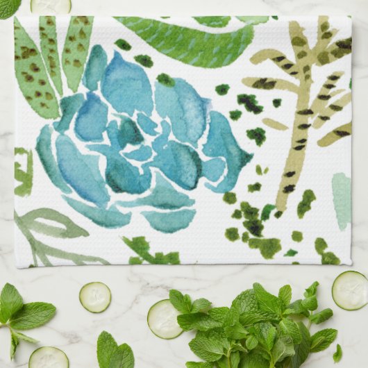 Succulent veld I Theedoek (Gevouwen)