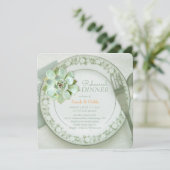 Succulent Wedding Rehearsal Dinner Kaart (Staand voorkant)