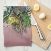 Succulente beeldschermen theedoek (Quarter Fold)