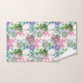 Succulente bloemen bad handdoek (Handdoek)