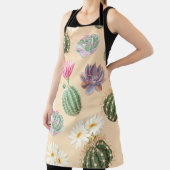 Succulente cactus: hoog detailpatroon schort (Insitu)