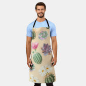 Succulente cactus: hoog detailpatroon schort (Gedragen)