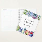 Succulente cactus waterverf planner (Display)