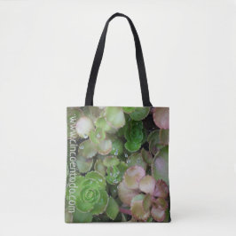 Succulente Canvas tas