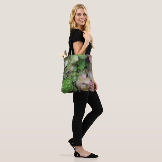 Succulente Canvas tas (Op model)