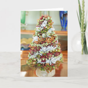 Succulente carte de vacances d'arbre de Noël par D