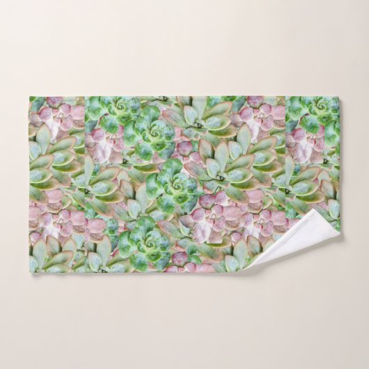 Succulente Colorée (Serviette à main)