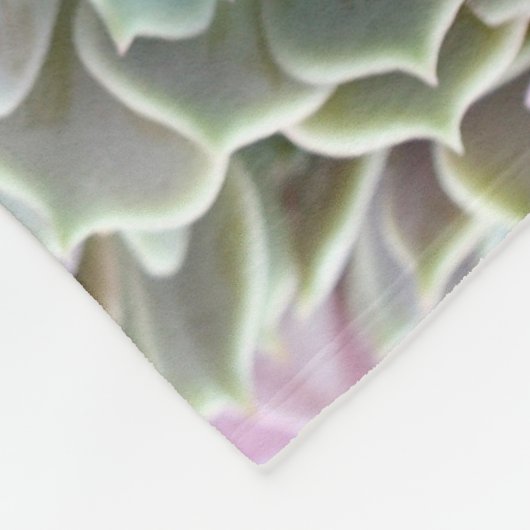 Succulente Echeverias en Rozen Vluchten Blanket Fleece Deken (Hoek)
