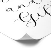 Succulente en Eucalyptus Kaarten en cadeaubonzen Poster (Hoek)