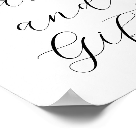 Succulente en Eucalyptus Kaarten en cadeaubonzen Poster (Hoek)