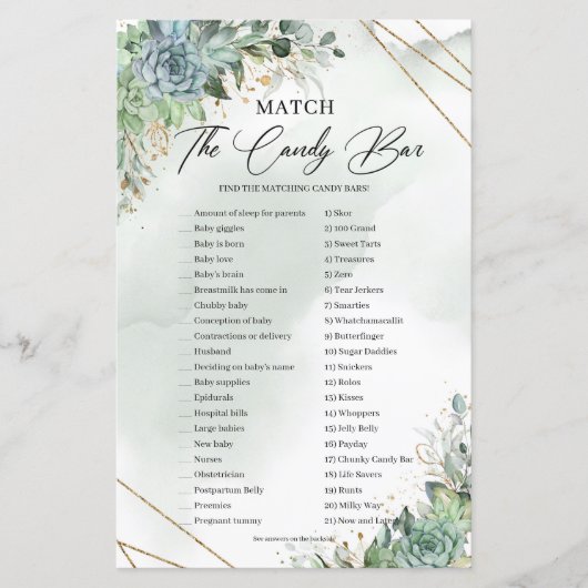 Succulente eucalyptusgoud komt overeen met de Snoe (Voorkant)