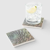 Succulente fractaal stenen onderzetter (Zijkant)