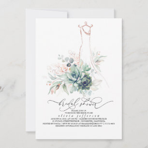 Succulente Greenery Wedding Vrijgezellenfeest in Kaart
