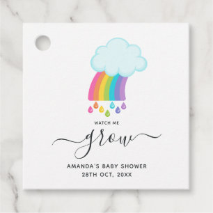 Succulente hemel: kijk hoe ik Baby shower groei Bedankjes Labels