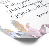 Succulente Mimosa Bar Bord Poster (Hoek)