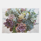 Succulente serviette cadeau Bouquet (Horizontal)