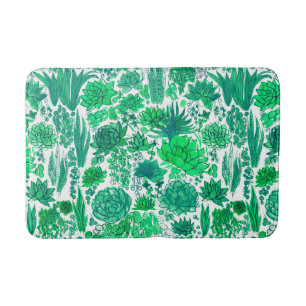 Succulente tuin badmat