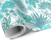 Succulente tuin cadeaupapier (Rol Hoek)