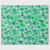 Succulente tuin cadeaupapier (Vlak)