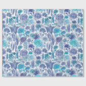 Succulente tuin cadeaupapier (Vlak)