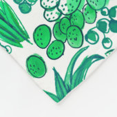 Succulente tuin fleece deken (Hoek)