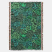 Succulente tuin in groen deken (Voorkant Verticaal)