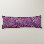 Succulente tuin in roze en violet lichaamskussen (Achterkant)