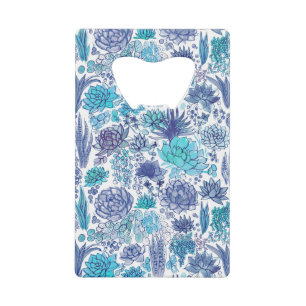 Succulente tuin kredietkaart flessenopener