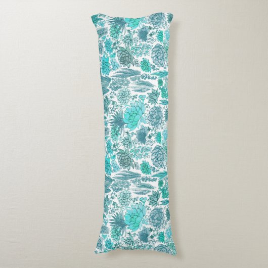 Succulente tuin lichaamskussen (Voorkant Verticaal)