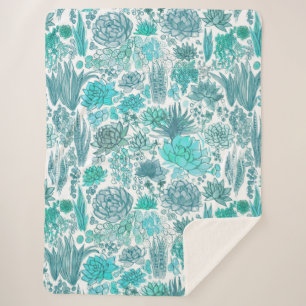 Succulente tuin sherpa deken