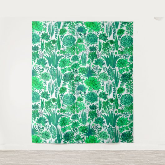 Succulente tuin wandkleed (Voorkant)