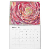 Succulente Waterverven 20XX van Debra Lee Baldwin Kalender (Feb 2027)