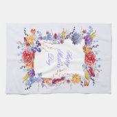 Succulente Waterverven Happy Moederdag Theedoek (Horizontaal)