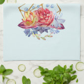 Succulente Waterverven Moederdag Theedoek (Gevouwen)