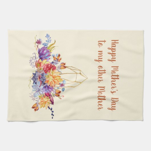 Succulente Waterverven Overige Moederdag Theedoek (Horizontaal)