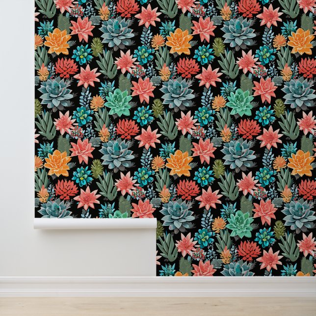 Succulenten Behang (Applicatie)