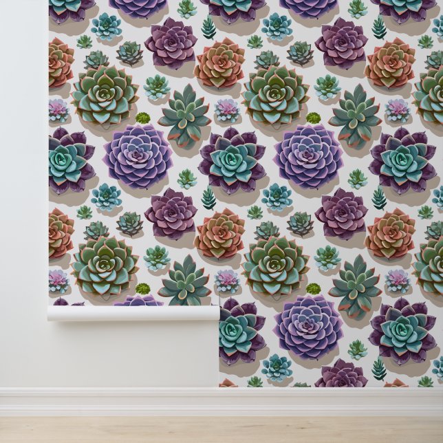 Succulenten Behang (Applicatie)