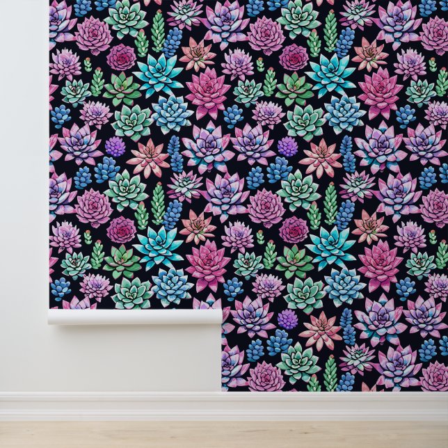 Succulenten Behang (Applicatie)